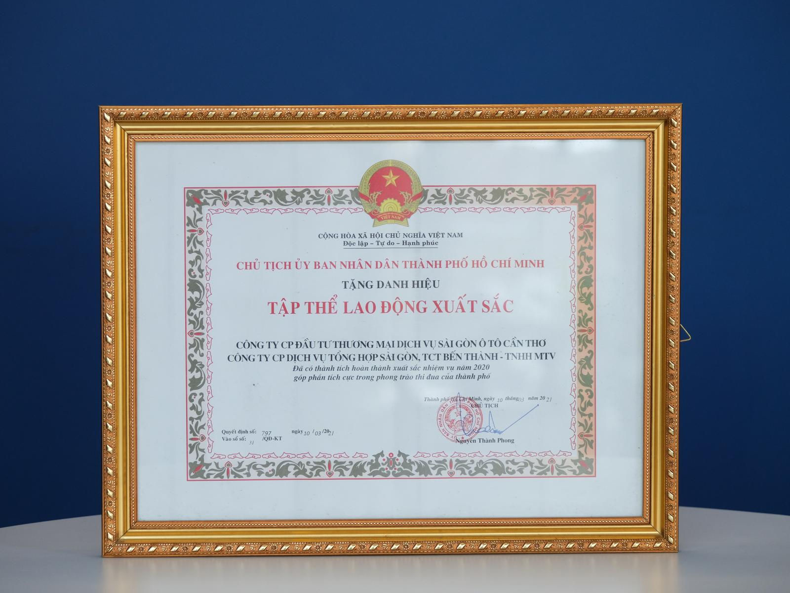 VIII. Giấy chứng nhận, bằng khen